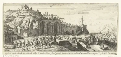Gezicht op Antiochië en ruïnes