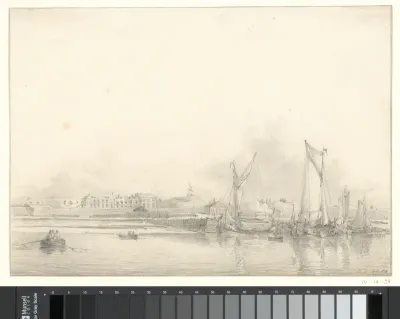 Gezicht op Antwerpen en de Citadel