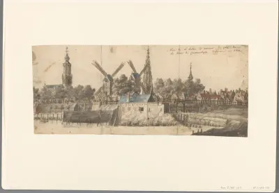 Gezicht op Antwerpen, uit het zuiden
