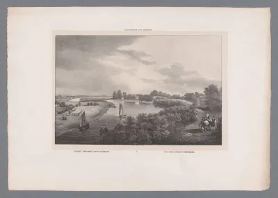 Gezicht op Arnhem vanaf de Rehberg
