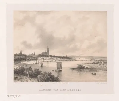 Gezicht op Arnhem vanaf de Rehberg