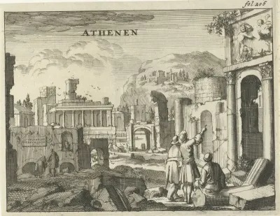 Gezicht op Athene