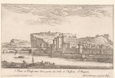 Gezicht op Avignon