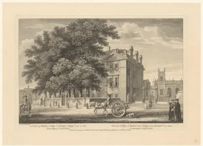 Gezicht op Balliol College vanaf Broad Street