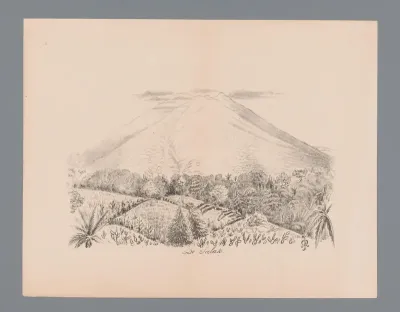 Gezicht op berg Salak