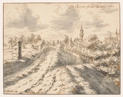 Gezicht op Bergen op Zoom