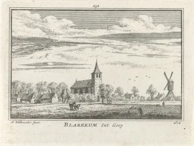 Gezicht op Blaricum, 1612