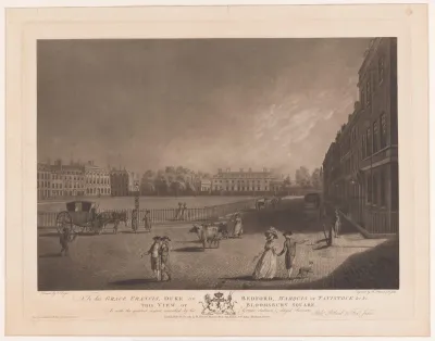 Gezicht op Bloomsbury Square