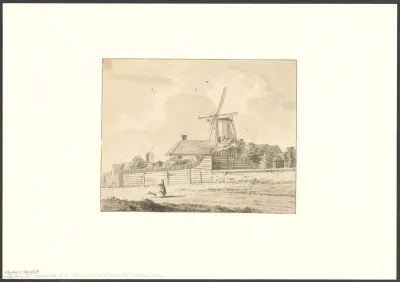 Gezicht op bolwerk Slotermeer