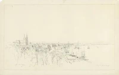Gezicht op Bordeaux