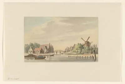 Gezicht op Bruijsterburen te Dongraaf