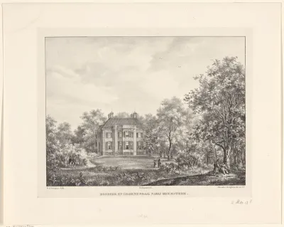 Gezicht op buitenplaats Bosbeek-Groenendaal