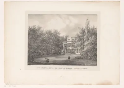Gezicht op buitenplaats Lindenheuvel in Bloemendaal
