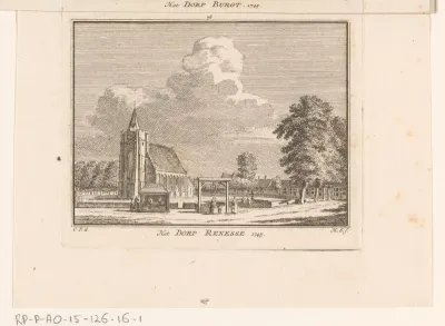 Gezicht op Burgh, 1745