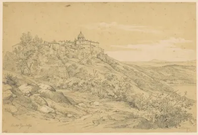 Gezicht op Castel Gandolfo
