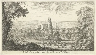Gezicht op Chalo-Saint-Mars