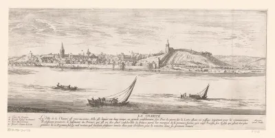 Gezicht op Charité-sur-Loire met daarvoor de Loire