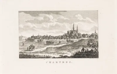 Gezicht op Chartres