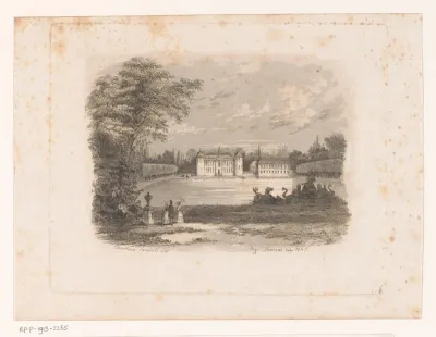 Gezicht op Château de Beloeil