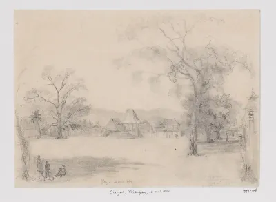 Gezicht op Cianjur, Priangan, West-Java