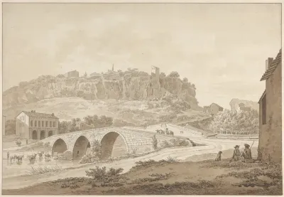 Gezicht op Civita Castellana