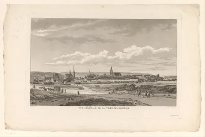 Gezicht op Compiègne