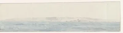Gezicht op Crotone en de kust