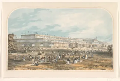 Gezicht op Crystal Palace te Londen