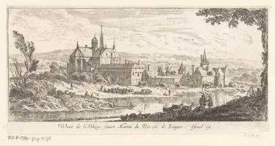 Gezicht op de abdij van Saint-Martin