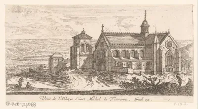 Gezicht op de abdij van Saint-Michel