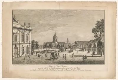 Gezicht op de Alte Bibliothek aan de Bebelplatz in Berlijn