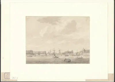Gezicht op de Amstel bij de Utrechtsepoort