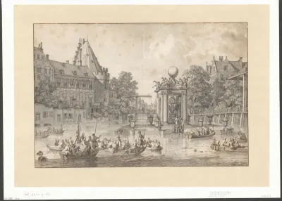 Gezicht op de Amstel en het Rondeel