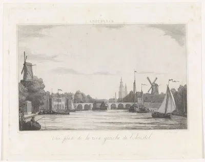 Gezicht op de Amstel te Amsterdam