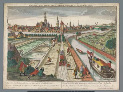 Gezicht op de Amsterdamse Vaart te Haarlem