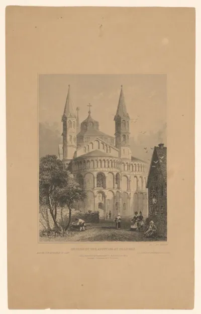 Gezicht op de Apostelenkerk
