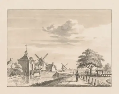 Gezicht op de Benschopperpoort in IJsselstein
