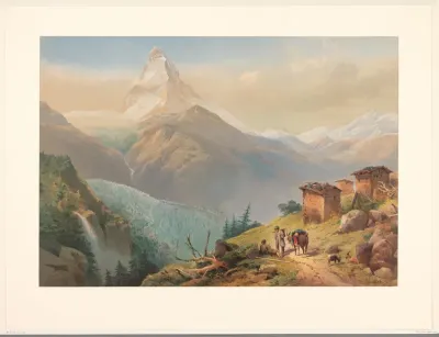Gezicht op de berg Matterhorn