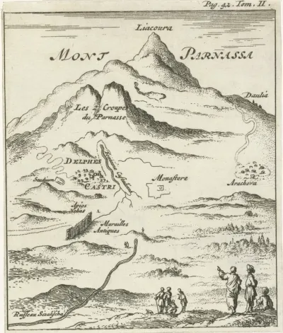 Gezicht op de berg Parnassus
