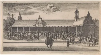 Gezicht op de Beurs te Rotterdam