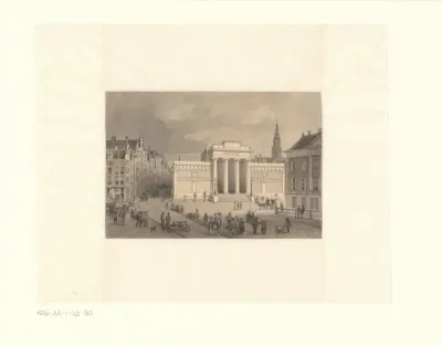 Gezicht op de beurs van Zocher