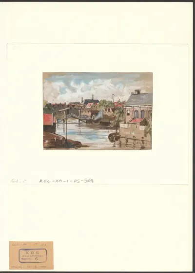 Gezicht op de Bickersgracht, gezien vanuit de Haarlemmer Houttuinen
