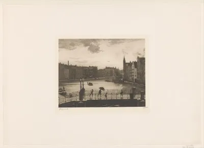 Gezicht op de Binnen-Amstel in Amsterdam