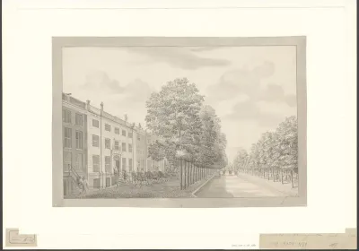 Gezicht op de bocht van de Herengracht, gezien naar de Leidsestraat