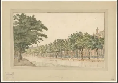 Gezicht op de bocht van de Herengracht