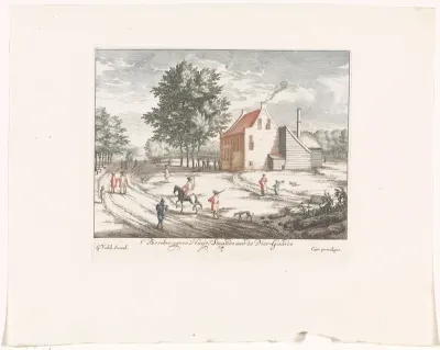 Gezicht op de boswachterswoning bij Paleis Soestdijk