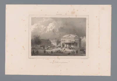 Gezicht op de Botermarkt in Amsterdam
