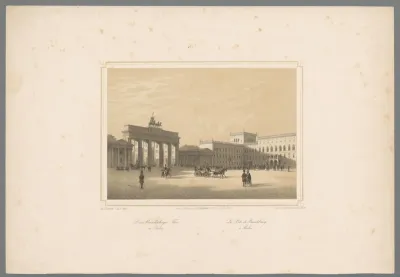 Gezicht op de Brandenburger Tor in Berlijn