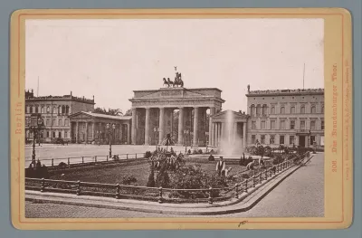 Gezicht op de Brandenburger Tor te Berlijn