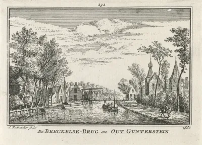 Gezicht op de Breukelse brug bij Gunterstein, 1660